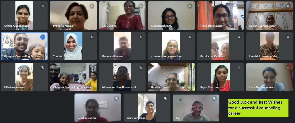 Batch 49 - PG Diploma/Internship in Counselling & Psychotherapy Batch 49 - PG Diploma/Internship in Counselling & Psychotherapy