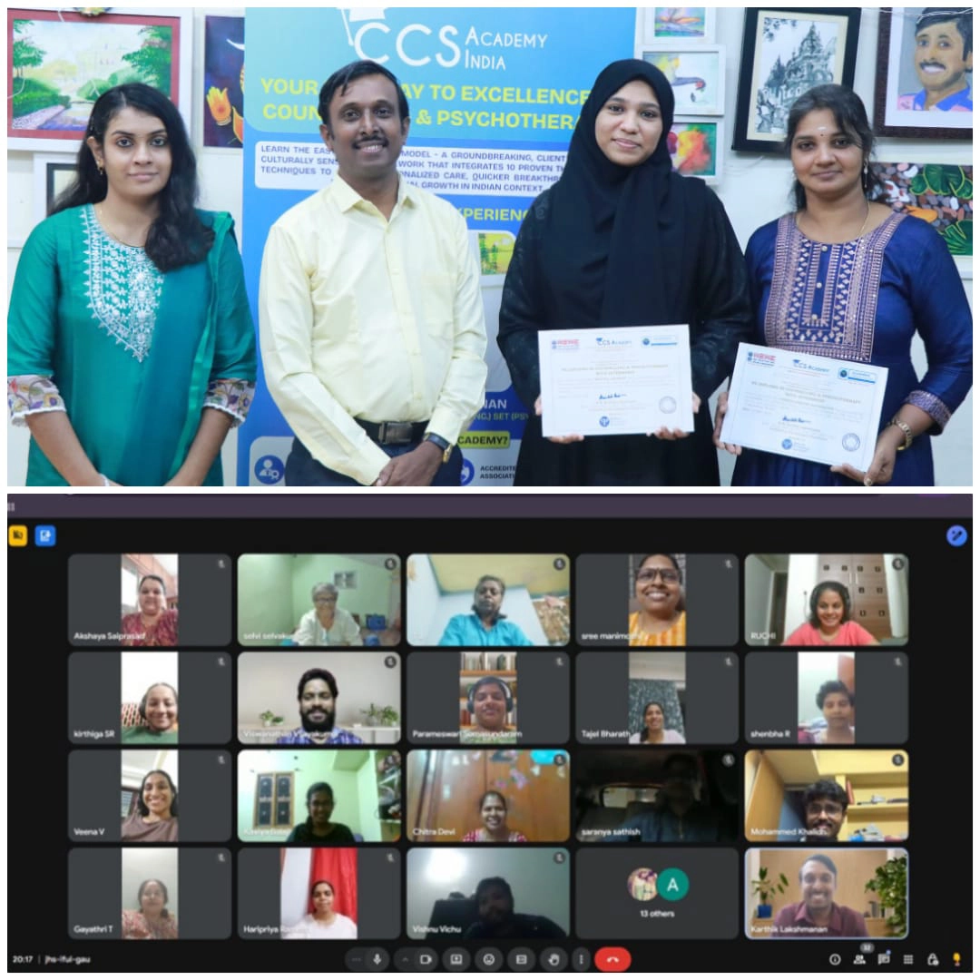 Batch 77 - PG Diploma in Counselling & Psychotherapy with Internship Accredited by International Association of Therapists Batch 77 - PG Diploma in Counselling & Psychotherapy with Internship Accredited by International Association of Therapists